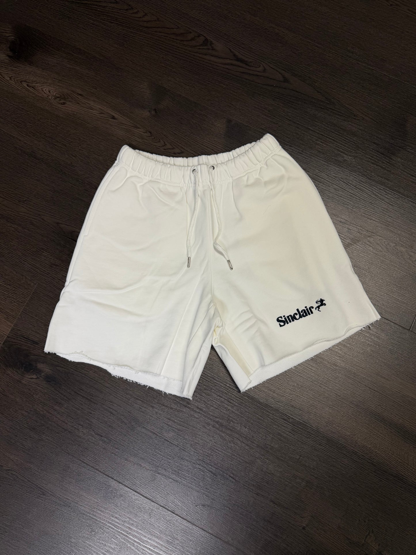 Sinclair White Black Shorts