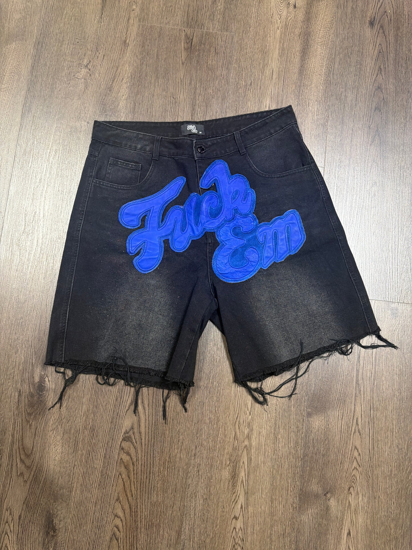 Fuck Em Jorts Blue Patch