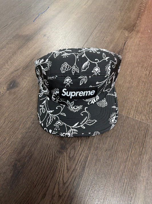 Supreme Black Bandana Hat