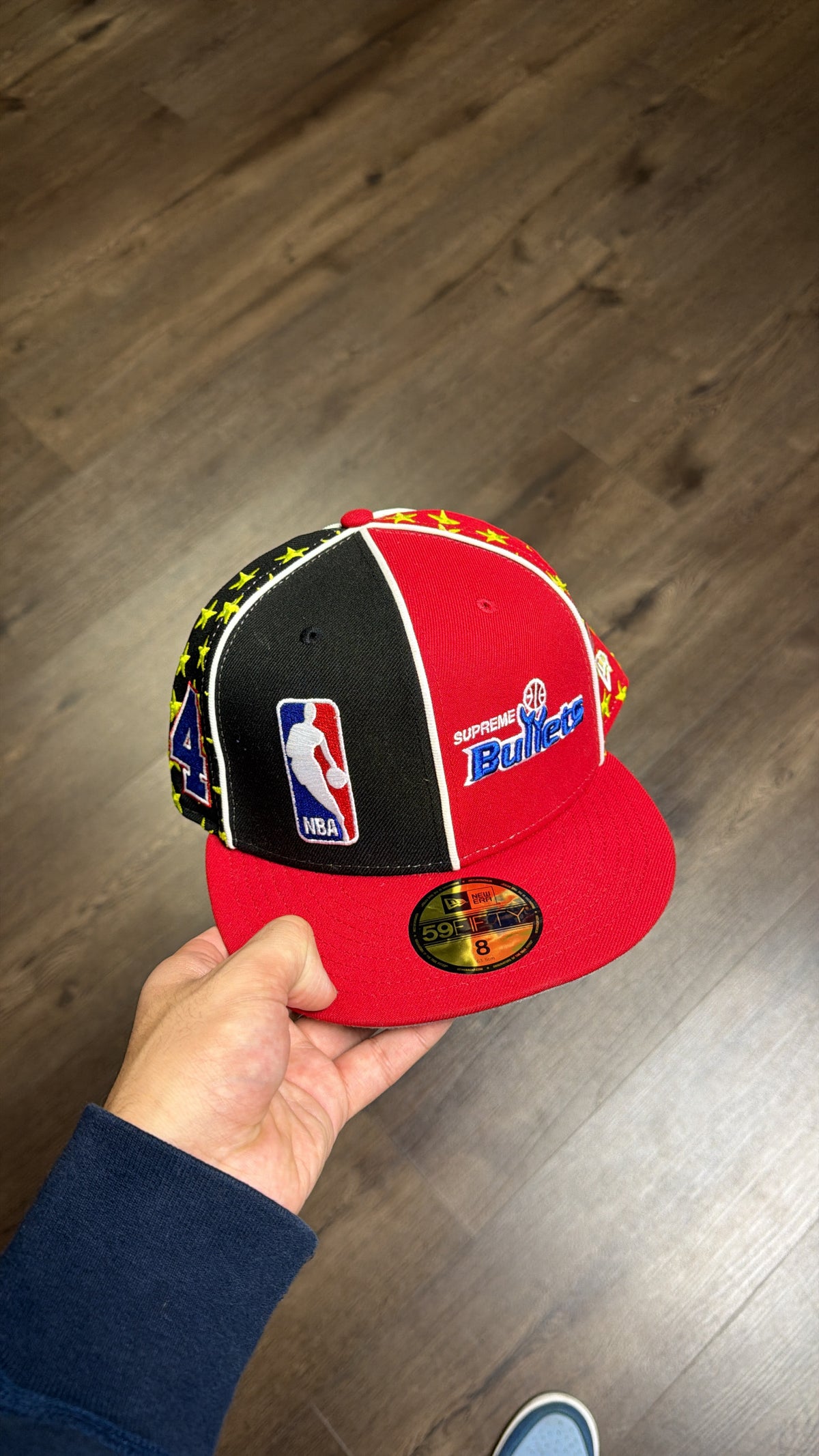 Supreme x Mitchell & Ness Bullets Fitted Cap