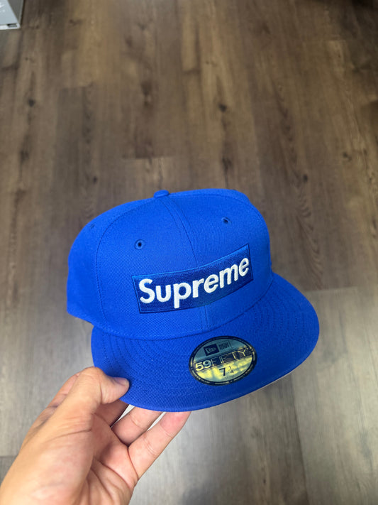 Supreme Ghostface Blue Box Logo Fitted Hat