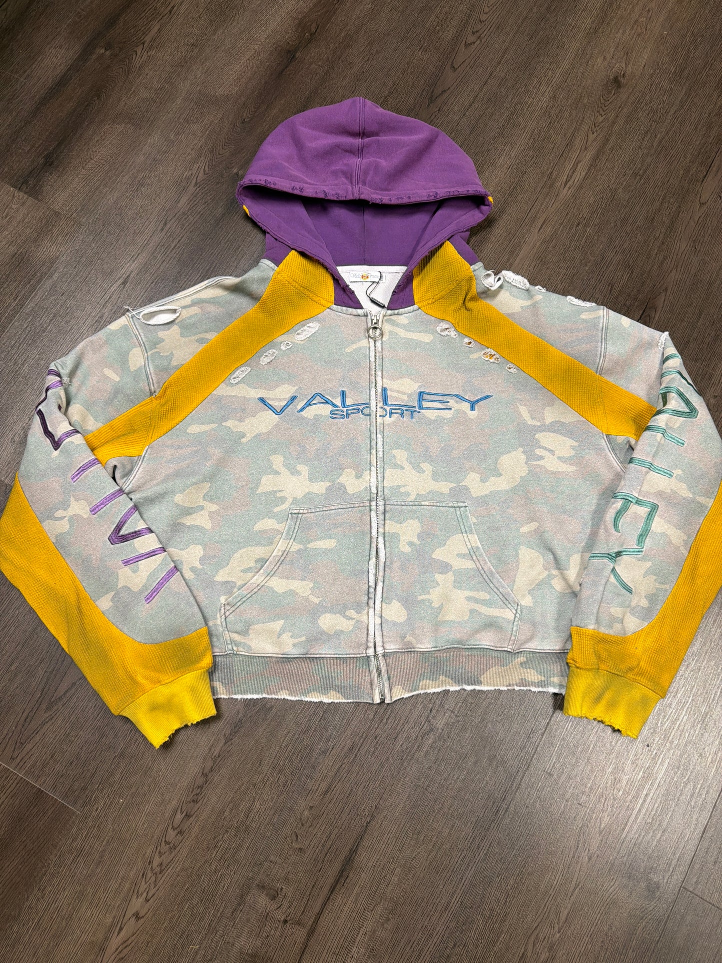 Valley Dreams Purple/Yellow Zip Up