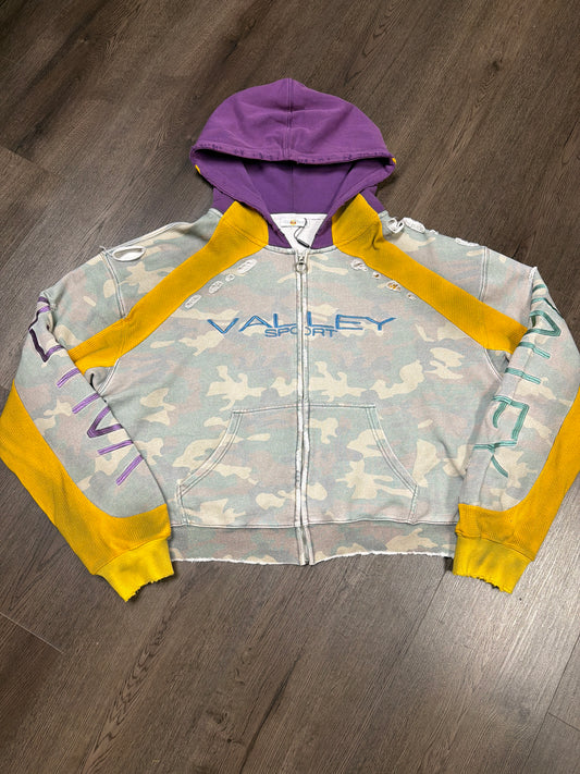 Valley Dreams Purple/Yellow Zip Up