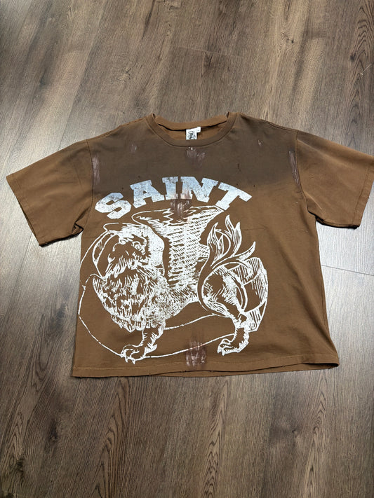 Saint Vanity Brown Griffin Tee