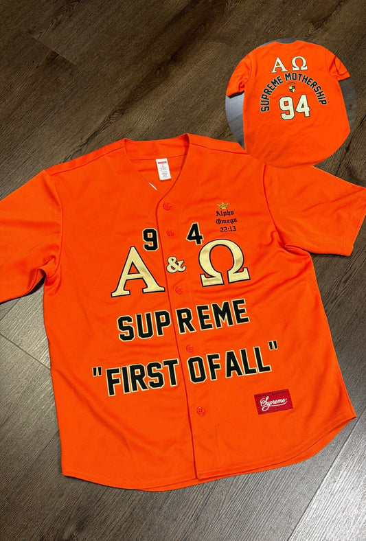 Supreme Alpha Omega Orange Jersey